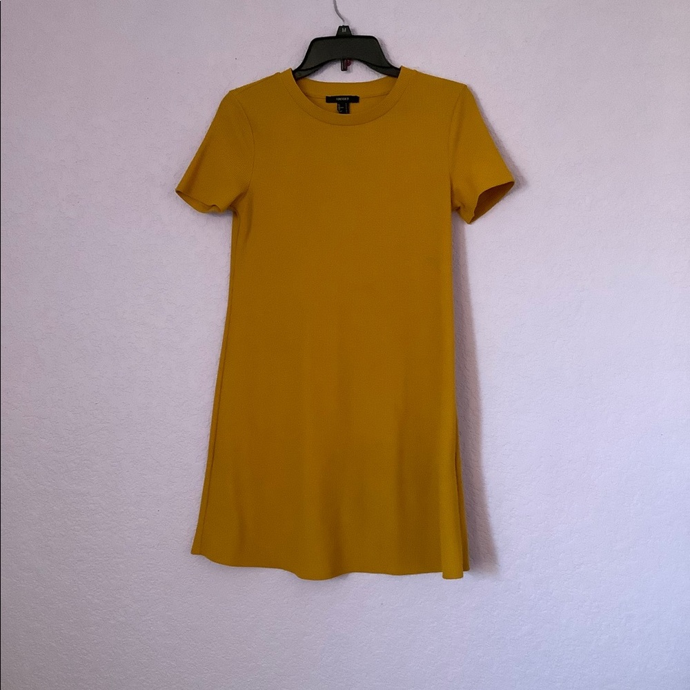 Forever 21  Mustard T-Shirt Dress